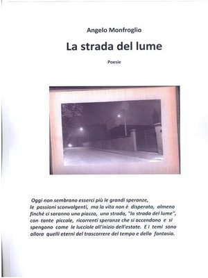 cover image of La strada del lume. poesie